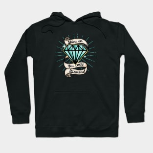 Shine On Vintage Tattoo Design Hoodie